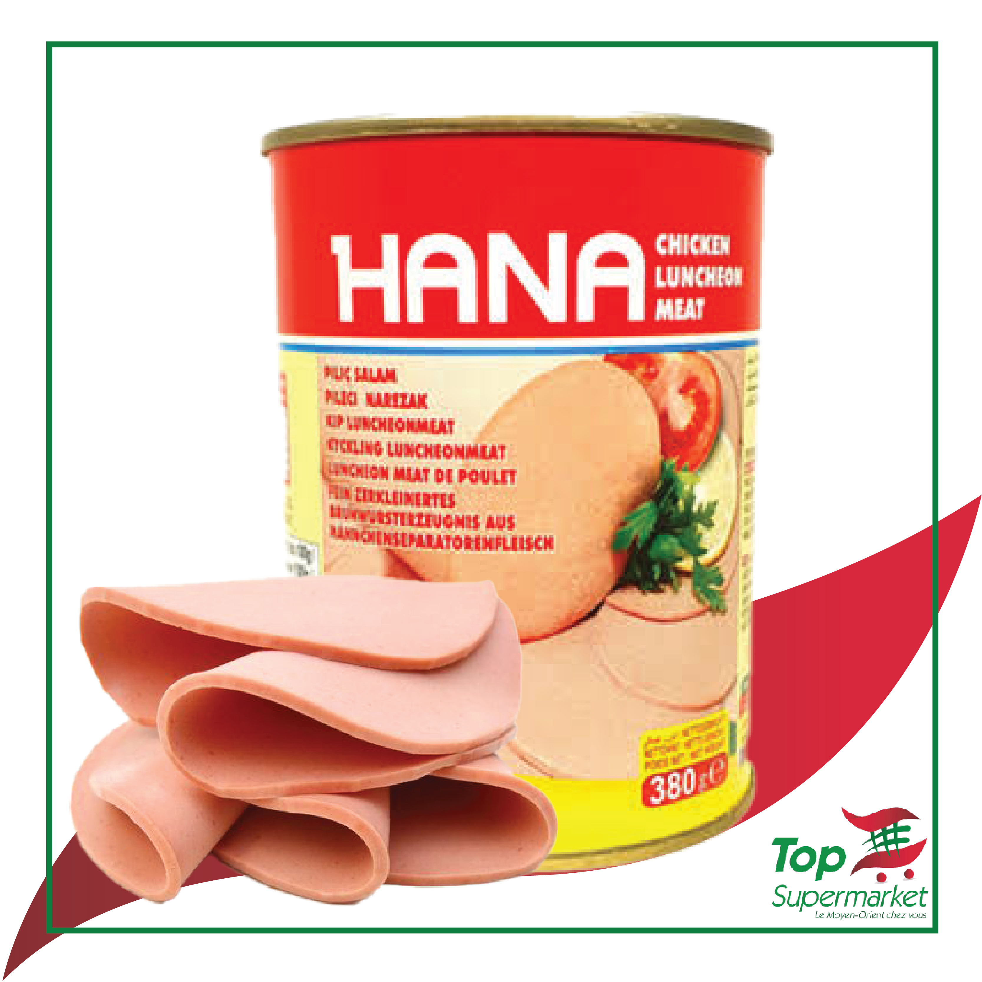 Hana mortadelle de poulet 380gr